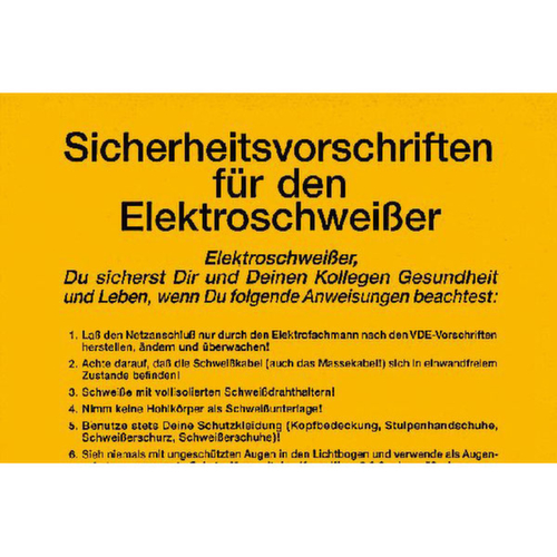 affiche SafetyMarking® pour entreprise, « Directives de sécurité pour l'électricien-soudeur »