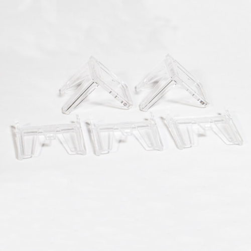 kit de capots de protection de poignée de porte d'issue de secours GfS Typ K, 2 équerres de fixation, 3 embouts