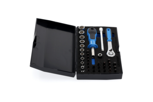 D 20 KAU-20 Jeu de douilles 1/4" 37 pièces UD-IN-IS-PH-PZ-TX