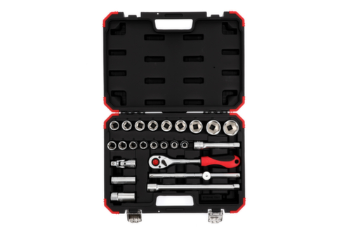 GEDORE R69003024 Jeu de clés à douilles 1/2" 10-32mm 24 pièces