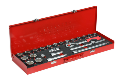 GEDORE R69004024 Jeu de clés à douilles 1/2" 10-32mm 24 pièces