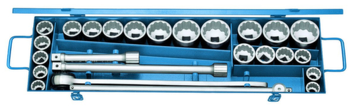 GEDORE D 32 EMAU-2 Jeu de clés à douilles 3/4" 25 pièces profil UD mm+pouce