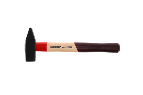 Marteau de serrurier GEDORE 600 H-1000 ROTBAND-PLUS avec manche en hickory