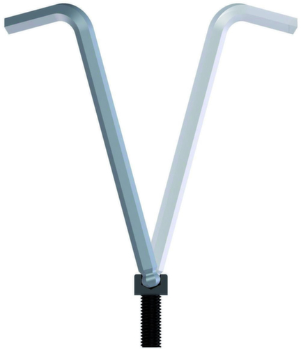 42 KEL 2 Tournevis coudé XL tête sphérique 6 pans creux 2 mm