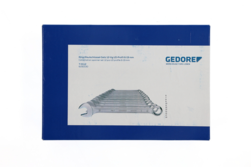 GEDORE 7-0112 Jeu de clés mixtes 12 pièces profil UD 6-19 mm