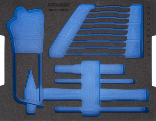 GEDORE EI-1100 CT2-BASIC Module en mousse 2/2 L-BOXX 136 vide