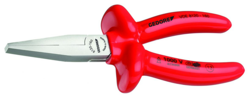 VDE 8120-160 Pince plate VDE à isolation par immersion 160 mm