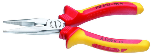 SB VDE 8132-200 H Pince VDE à bec plat avec isolation par gaine 200 mm