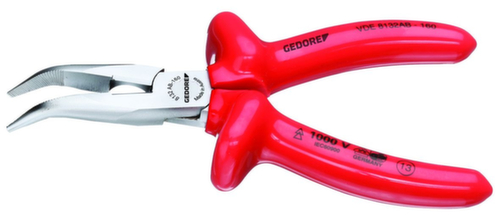 VDE 8132 AB-160 VDE Pince à bec plat à isolation par immersion 160 mm