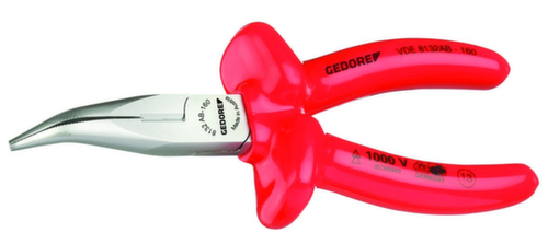 VDE 8132 AB-160 VDE Pince à bec plat à isolation par immersion 160 mm