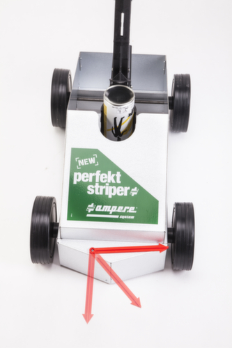 Dispositif de marquage au sol New Perfekt Striper® pour la peinture en aérosol