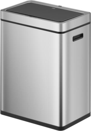 Poubelle à pédale EKO avec revêtement résistant aux traces de doigts, 2 x 30 l