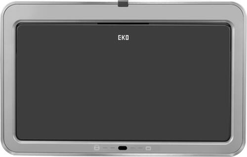 Poubelle à pédale EKO avec revêtement résistant aux traces de doigts, 2 x 30 l