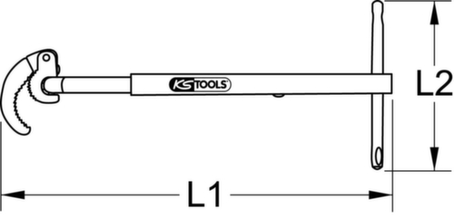 KS Tools Telescopic stand tap nut driver