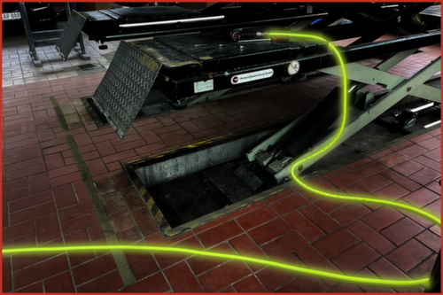 KS Tools Signal compressed air hose 10m