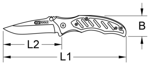 KS Tools folding knife with lock