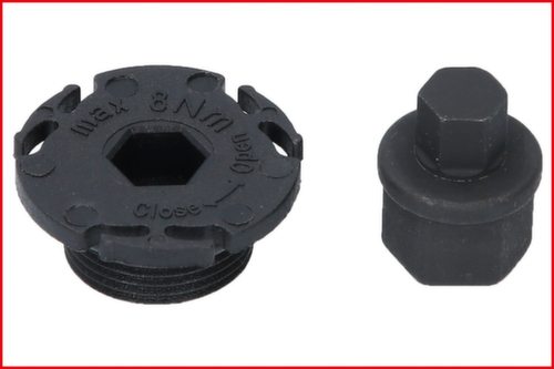 KS Tools 3/8" oil service special profile set for plastic oil drain plugs