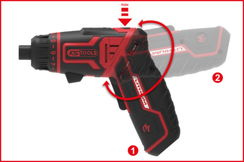 KS Tools eMONSTER 1/4" cordless bit screwdriver set