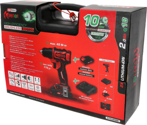 KS Tools eMONSTER Brushless cordless drill and screwdriver set