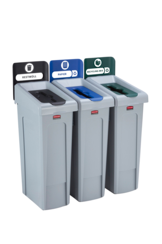 Rubbermaid Panneaux d'information Slim Jim® pour station de recyclage
