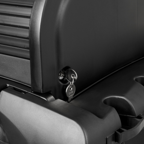 Rubbermaid Camion de nettoyage verrouillable Hygen avec sac poubelle