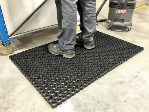 Tapis d'atelier DRAIN Rub en caoutchouc naturel