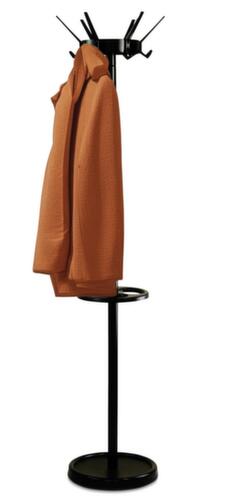 UDOBÄR Portemanteau avec porte-parapluies, avec 6 crochets, noir