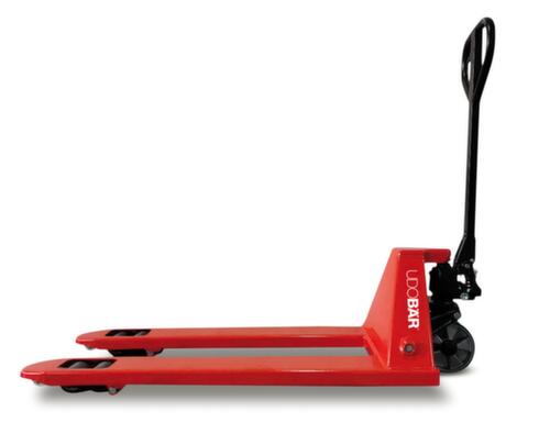 UDOBÄR Transpalette, 2500 kg force, polyuréthane/nylon