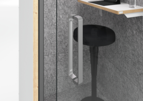 cabine téléphonique Silent Space, hauteur x largeur 2175 x 1035 mm