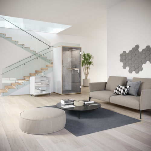 cabine téléphonique Silent Space, hauteur x largeur 2175 x 1035 mm