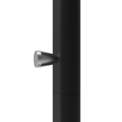 MAUL Porte-manteau MAULsalsa, avec 8/2 crochets, noir de sécurité RAL9004