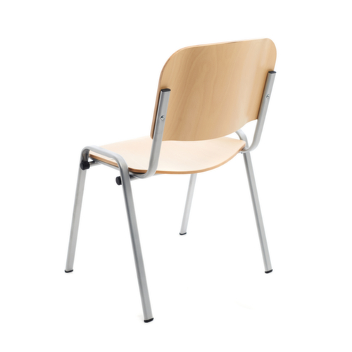 Rocada Chaise empilable en bois, nature, dossier droit