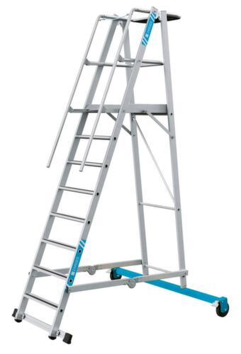 ZARGES Escabeau grande hauteur ZAP Safemaster Plus S roulant et pliable avec traverse