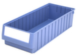 BITO bac compartimentable renforcé, bleu pigeon, profondeur 600 mm