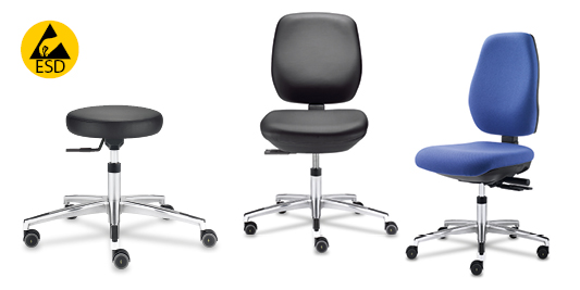 ESD - Arbeitsstühle und -hocker