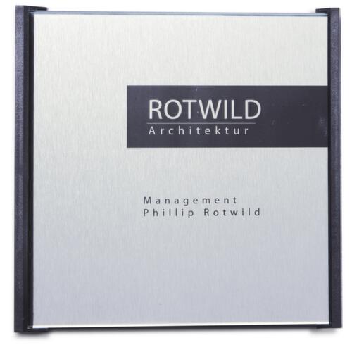 Plaque de porte Box en verre de sécurité