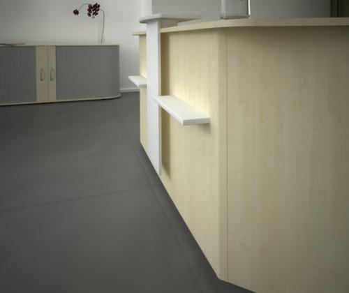 Rehausse de banque d'accueil avec compartiments