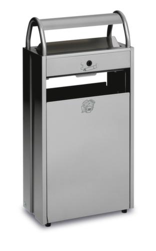 VAR Cendrier poubelle avec 2 ouvertures d'introduction