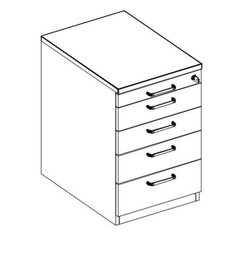 Nowy Styl Bureau E10 avec piètement 4 pieds