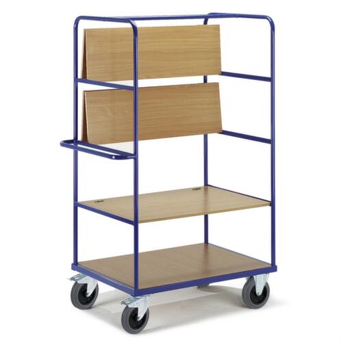 Rollcart Chariot à étagères avec tablettes rabattables