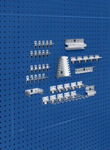 bott Plaque perforée avec assortiment de crochets 42 pièces