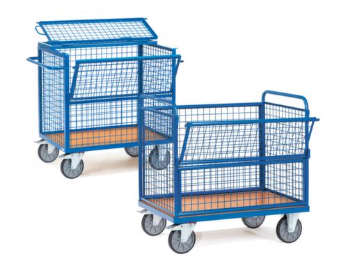 fetra Chariot conteneur avec parois grillagées