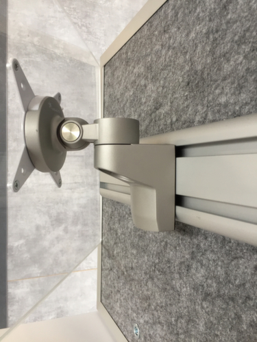 Porte-écran pour Cloison avec rail d'organisation