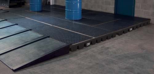 Lacont Pince transversale pour plateau de collecte de PE, largeur 150 mm