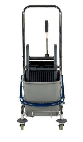 Chariot de lavage humide avec presse à balais, 1x27 l seau en bleu