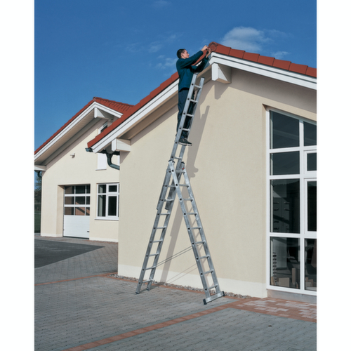 ZARGES Échelle télescopique polyvalente Skymaster DX, 3 x 12 échelons triangulaires