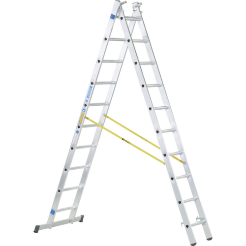 ZARGES Échelle télescopique polyvalente Skymaster DX, 3 x 12 échelons triangulaires