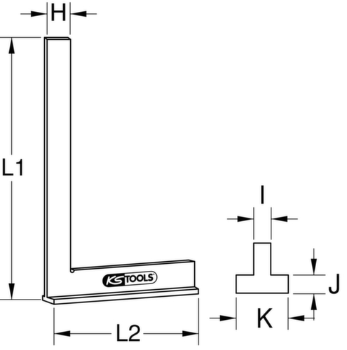 KS Tools stop bracket to DIN 875/2