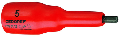 VDE IN 19 6 Embout de tournevis VDE 1/2" femelle 6 mm