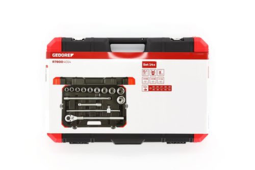 GEDORE R78004014 Jeu de clés à douilles 3/4" 22-50mm 14 pièces